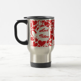 Mug De Voyage Motif rouge de coeur de passion de philtre d'amour
