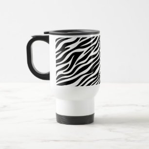 Mug De Voyage Motif sans couture de rayures de zèbre Impression