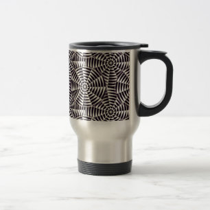 Mug De Voyage Motif sans couture géométrique monochrome