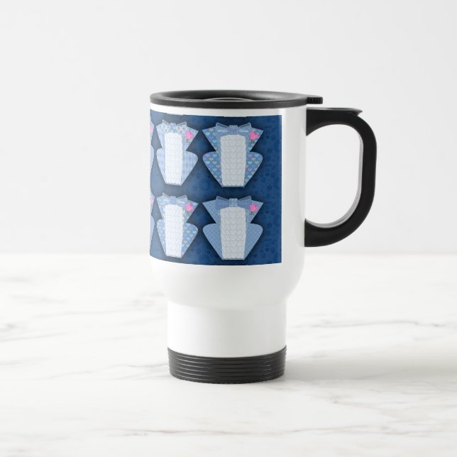 Mug De Voyage Motif super Blue Tux (Droite)