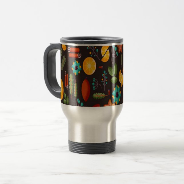 Mug De Voyage motif transparent de noël (Devant gauche)