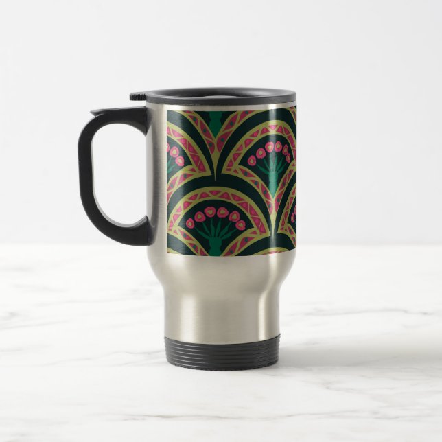 Mug De Voyage motif vert en forme de coque (Gauche)