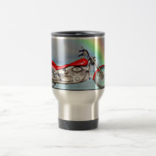 Mug De Voyage Moto et arc-en-ciel