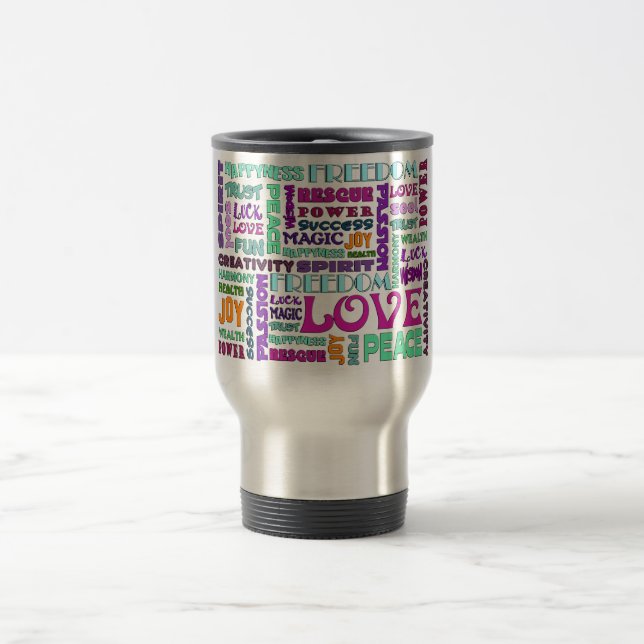 Mug De Voyage Mots De La Voie Esprit (Centre)