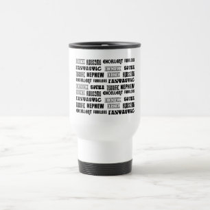 Mug De Voyage Mots frais de positif de neveux de la conception