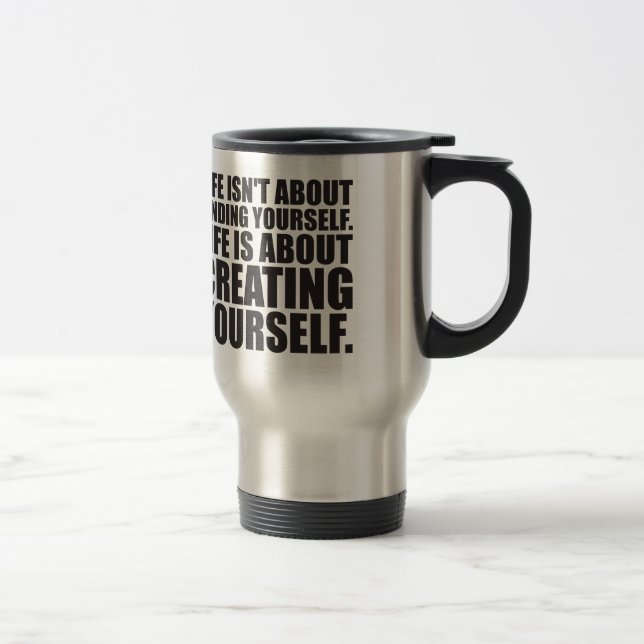 Mug De Voyage Mots Motivationnels - Créer Vous-Même (Droit)