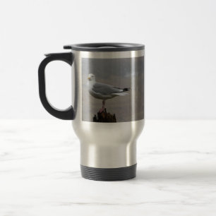 Mug De Voyage Mouette debout Hiver Météo Chutes de neige Faune