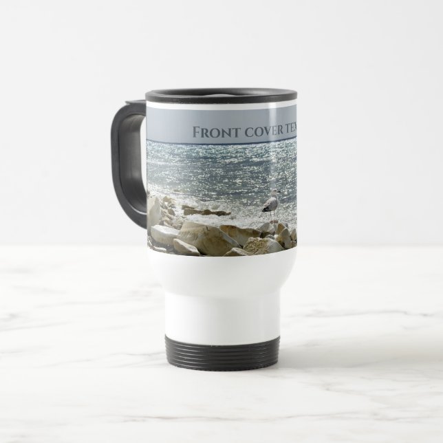 Mug De Voyage Mouette et mer (Devant gauche)