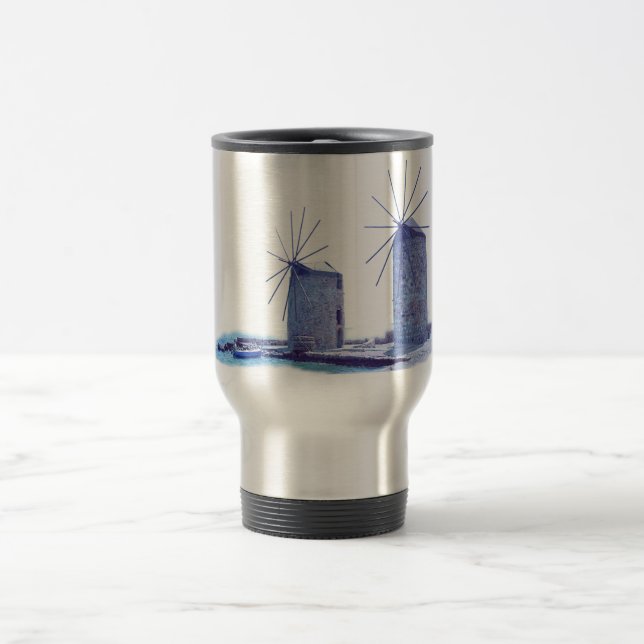 Mug De Voyage moulins à vent de Grèce (Centre)