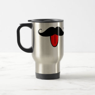 Mug De Voyage Moustache drôle