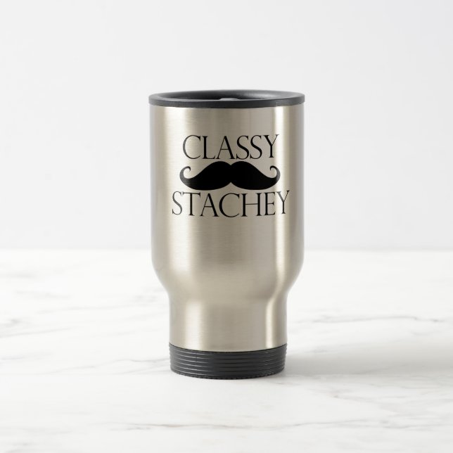 Mug De Voyage Moustache stache classique (Centre)