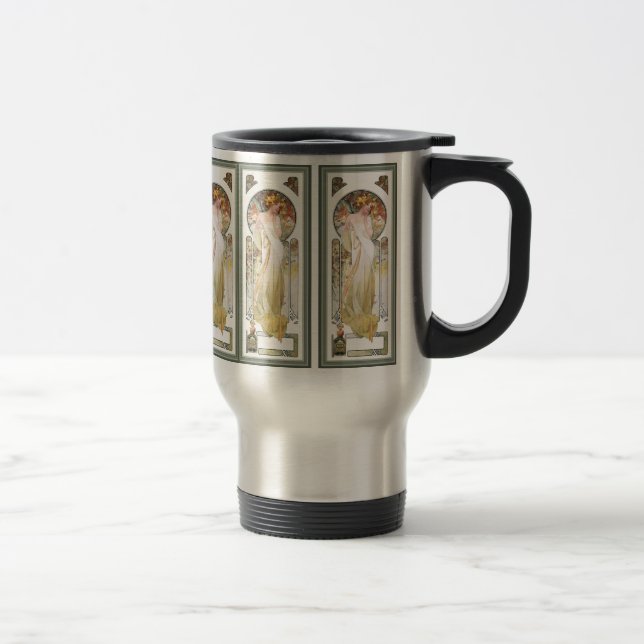 Mug de voyage : Mucha - Sylvais Publicité de parfu (Droit)