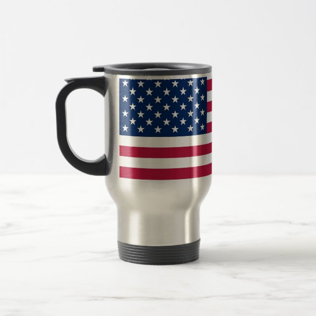 Mug De Voyage Mug Voyage avec Drapeau des Etats-Unis (Gauche)