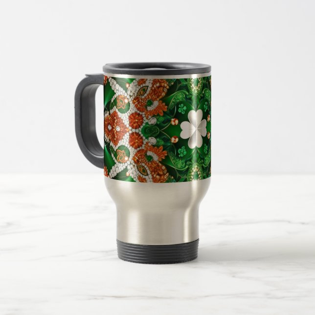 Mug De Voyage Mug Voyage avec Irlande Couleurs Design (Devant gauche)