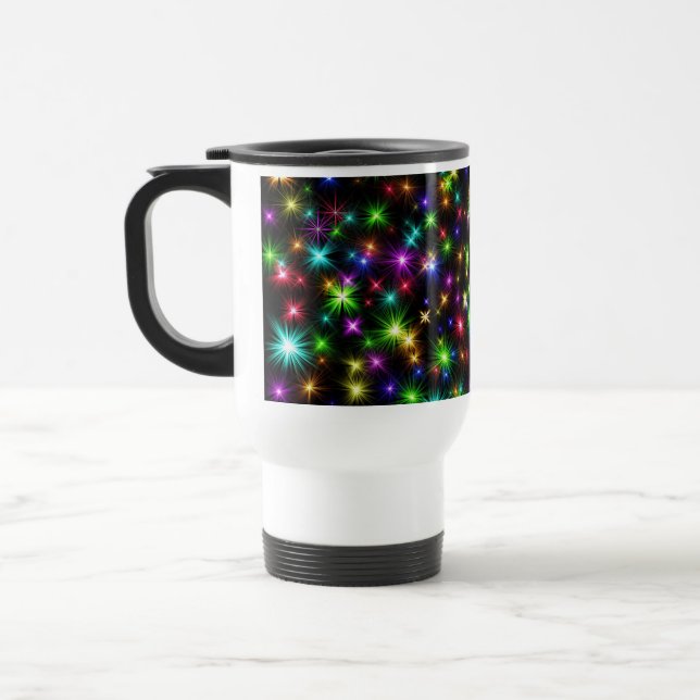 Mug De Voyage Multicolor Christmas Star Rays-57191 (Gauche)