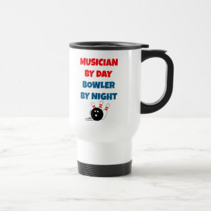 Mug De Voyage Musicien par Bowler de jour par nuit