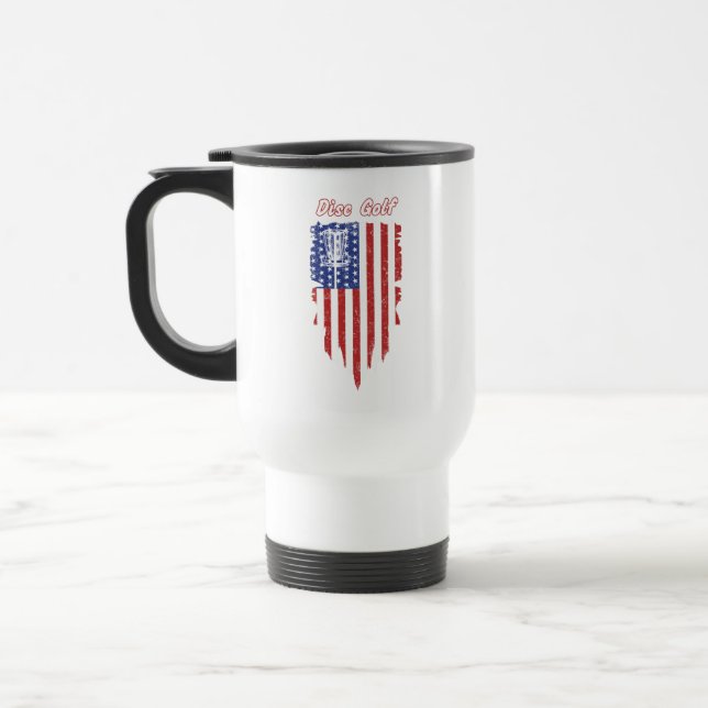Mug De Voyage Musique à drapeau américain (Gauche)