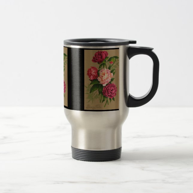 Mug De Voyage Musique à fleurs (Droit)