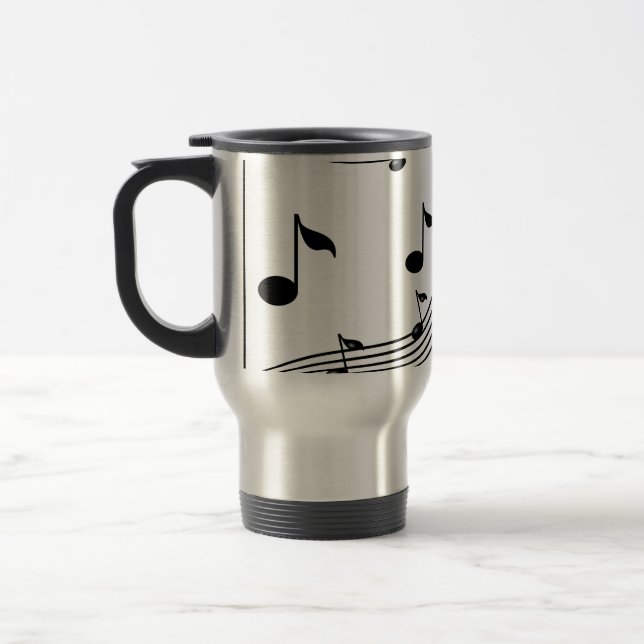 Mug De Voyage Musique à motif sonore (Gauche)