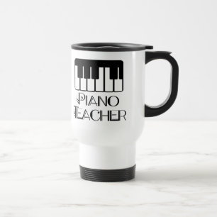 Mug De Voyage Musique de clavier de professeur de piano