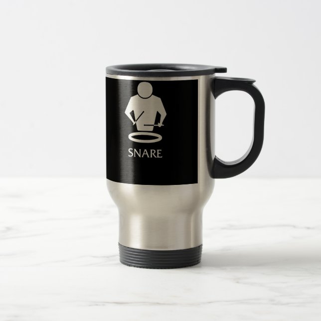 MUG DE VOYAGE MUSIQUE DE LATTE DE DRUM (Droit)