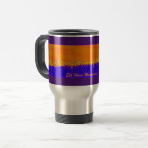 Mug De Voyage Musique de montagne pourpre Elk Horn