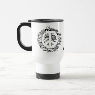 Mug De Voyage Musique de nom personnalisé Paix
