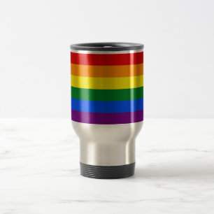 Mug De Voyage Musique de voyage avec drapeau Rainbow LGBT