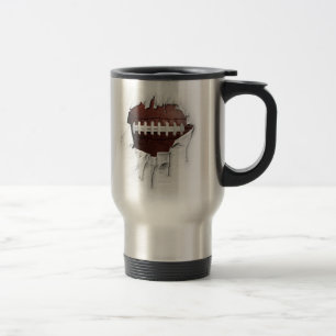 Mug De Voyage Musique de voyage de football déchirée