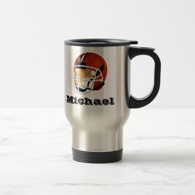 Mug De Voyage Musique de voyage de football personnalisée (Droit)