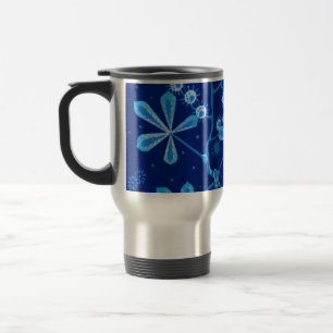 Mug De Voyage Musique de voyage de la fleur de gelée azur