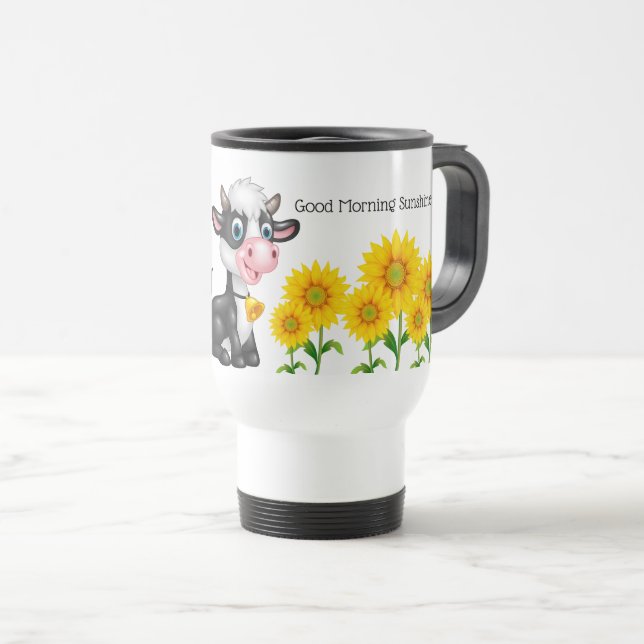 Mug De Voyage Musique de voyage de la vache country (Devant droit)