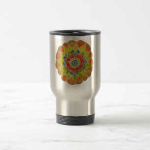 Mug De Voyage Musique en acier inoxydable Mandala Art