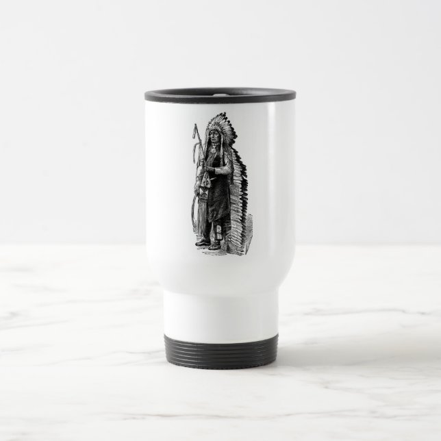 Mug De Voyage Musique en chef indien (Centre)