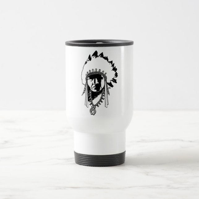 Mug De Voyage Musique en chef indien (Centre)