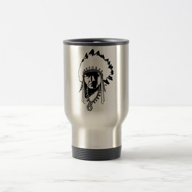 Mug De Voyage Musique en chef indien (Centre)