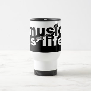 Mug De Voyage Musique est Musique Life - choisir style, couleur