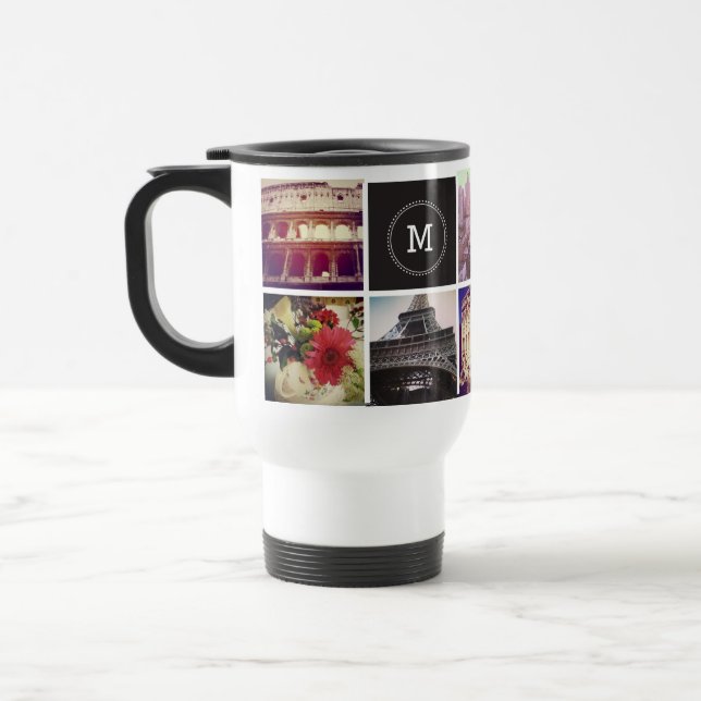Mug De Voyage Musique photo Instagram 8 personnalisée (Gauche)