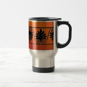 Mug De Voyage Musique rouge et orange pour les déplacements fron