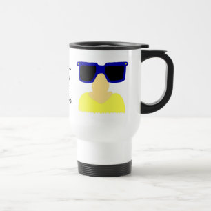Mug De Voyage Mustache Incognito & Lunettes Blonde Travel Mustac