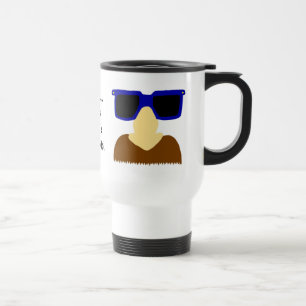 Mug De Voyage Mustache Incognito & Lunettes de vue Mustache de v