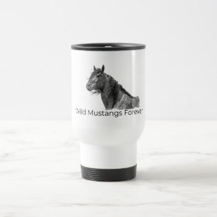 Mug De Voyage Mustangs sauvages pour toujours Voyage Mug