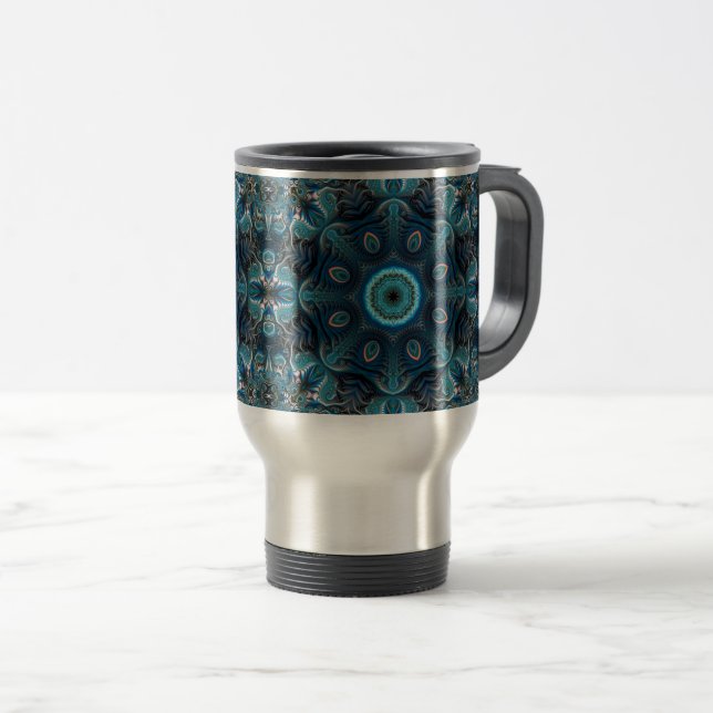 Mug De Voyage Mysterious space mandala (Devant droit)