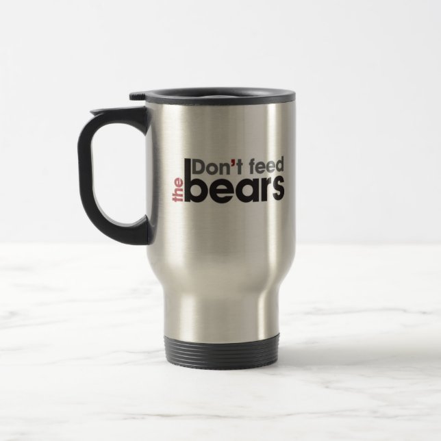 Mug De Voyage N'alimentez pas les ours (Gauche)