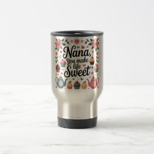Mug De Voyage Nana, vous rendez la vie douce Graphique Dessert e