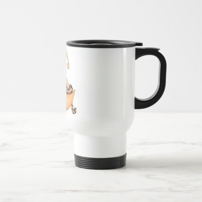 Mug De Voyage Nap de chat de lune (Droite)