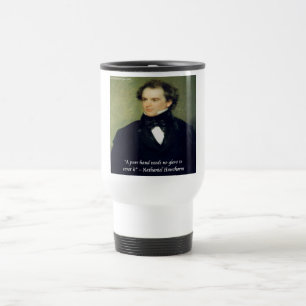 Mug De Voyage Nathaniel Hawthorne Citation de sagesse "Mains pur