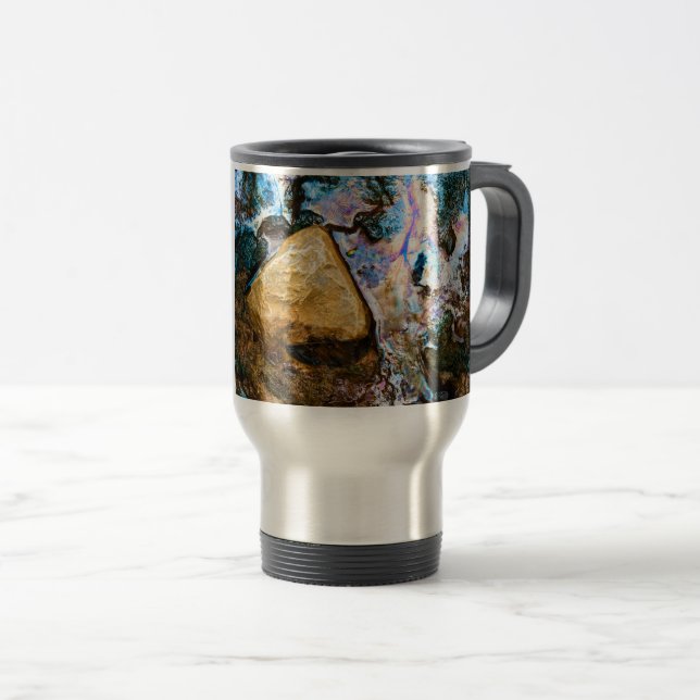 Mug De Voyage nature abstraite eau morte (Devant droit)