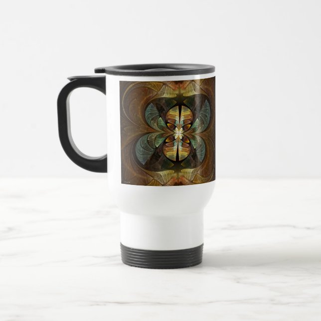 Mug De Voyage Natures Matrix Bumble Bee Abstrait (Gauche)