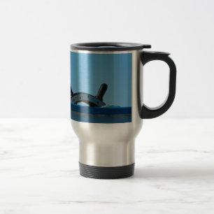 Mug De Voyage Nautical ship wheel sailboat